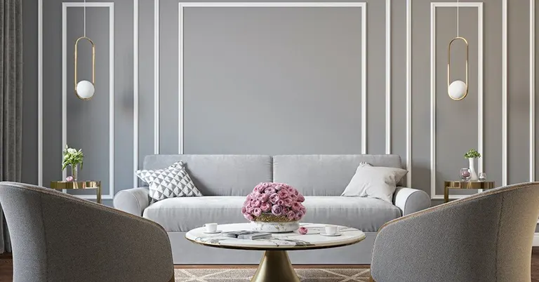 desain wall moulding bahan gypsum